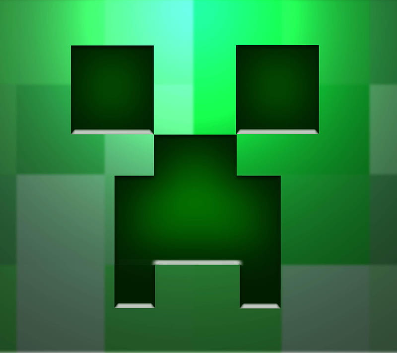 Creeper Render Acid Green Minecraft Wallpaper by patrika