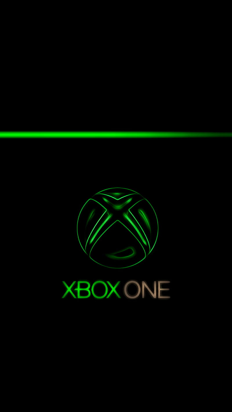 XBOX ONE 929, black, gamer, green, logo, microsoft, q, HD phone wallpaper