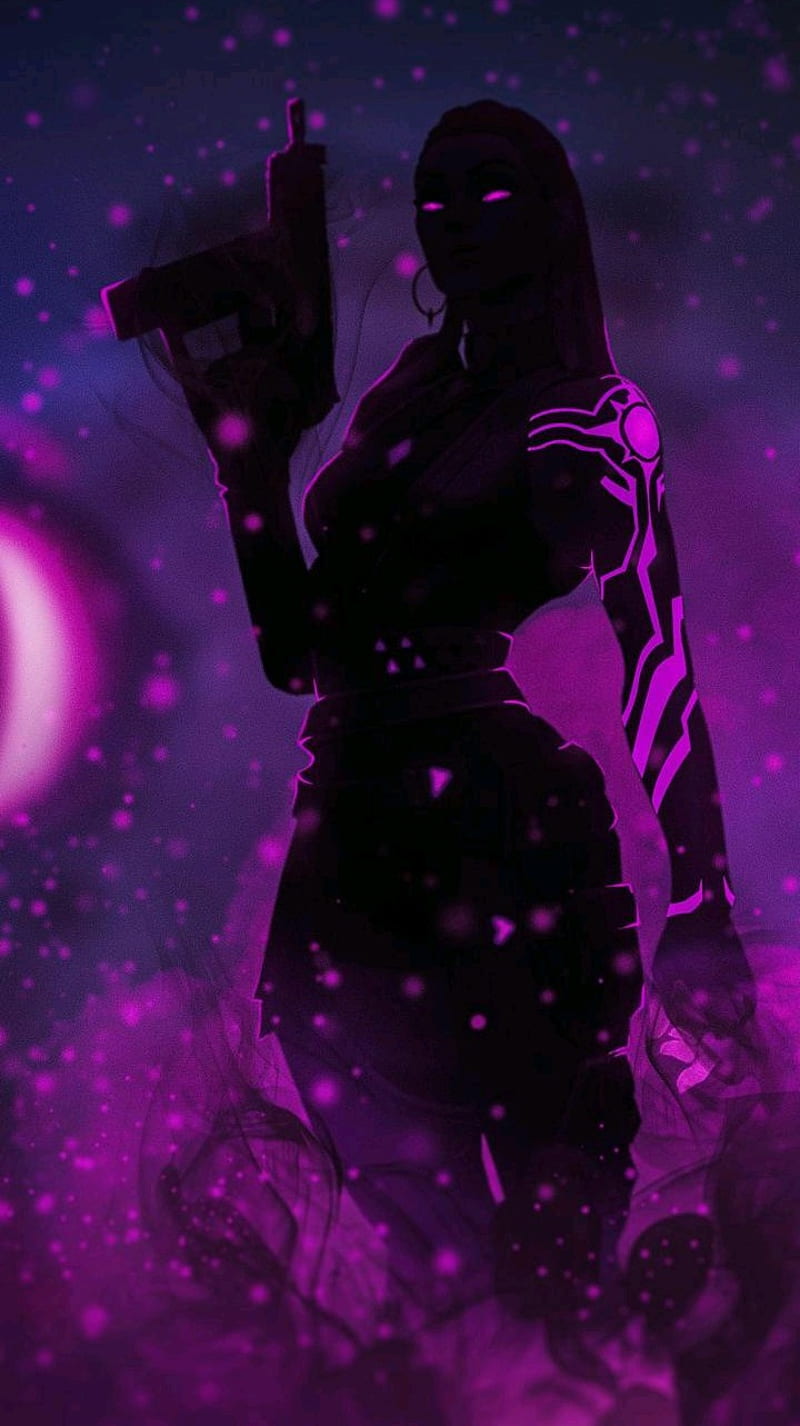 Reyna, purple, valorant, HD phone wallpaper