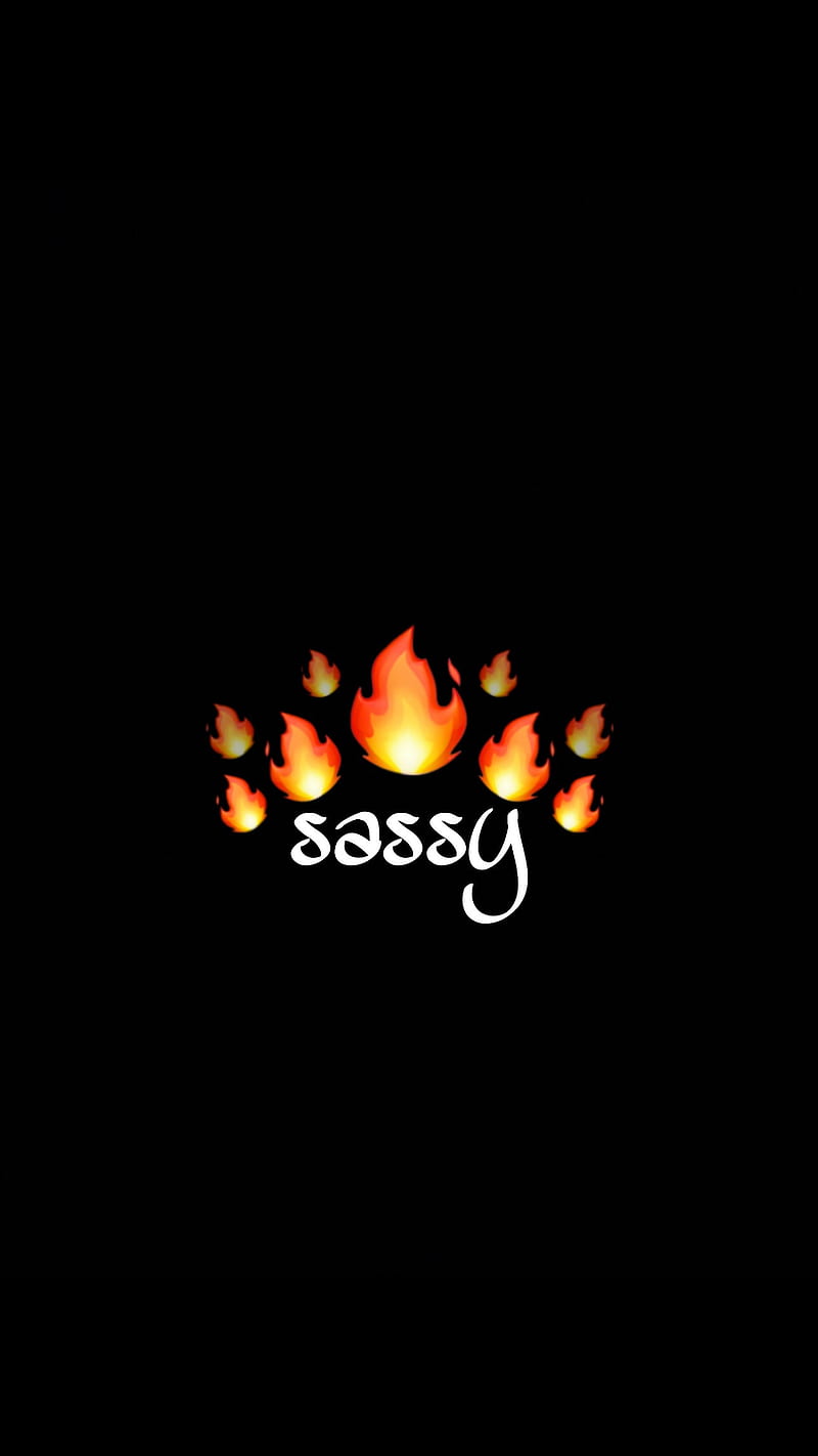 Sassy , black, fire, girl, HD phone wallpaper
