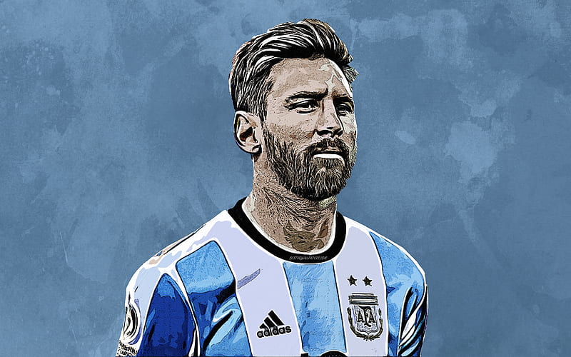 Lionel Messi grunge art, portrait, Argentina national football team,  creative art, HD wallpaper | Peakpx