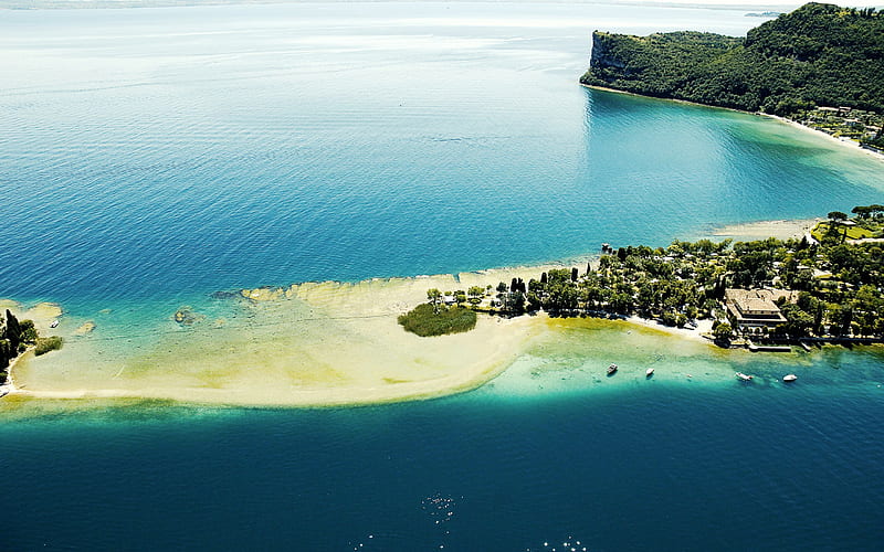Garda Lake Italy Nature Lakes-Scenery, HD wallpaper