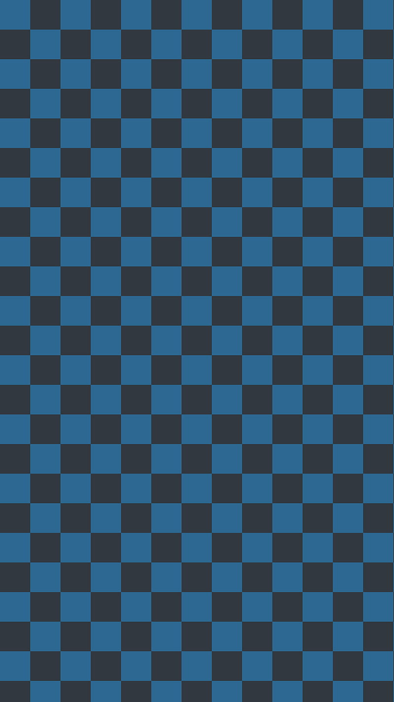 Blue Checkerboard, 929, clean, minimal, pattern, HD phone wallpaper