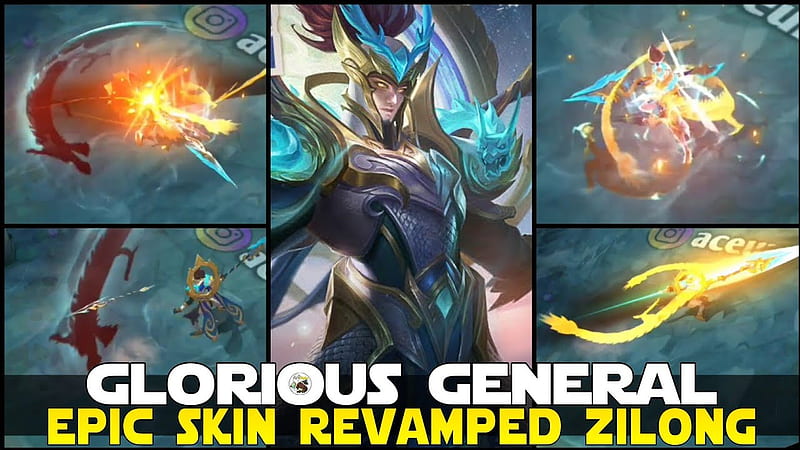 ZILONG'S EPIC SKIN REVAMPED EFFECTS MORE DRAGONS! GLORIOUS GENERAL SKIN REVAMPED MOBILE LEGENDS!, HD wallpaper