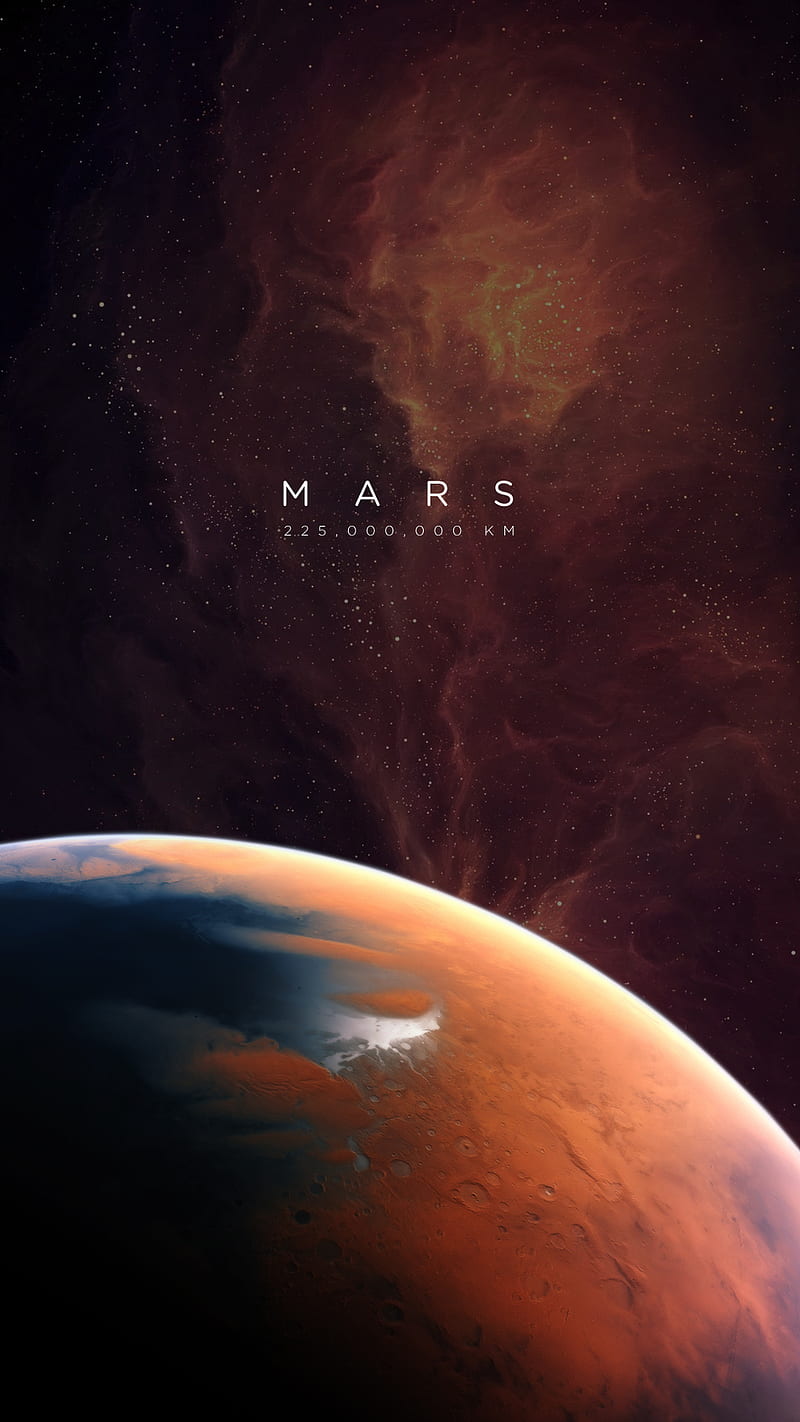 Mars, planet, space, stars, univers, HD phone wallpaper