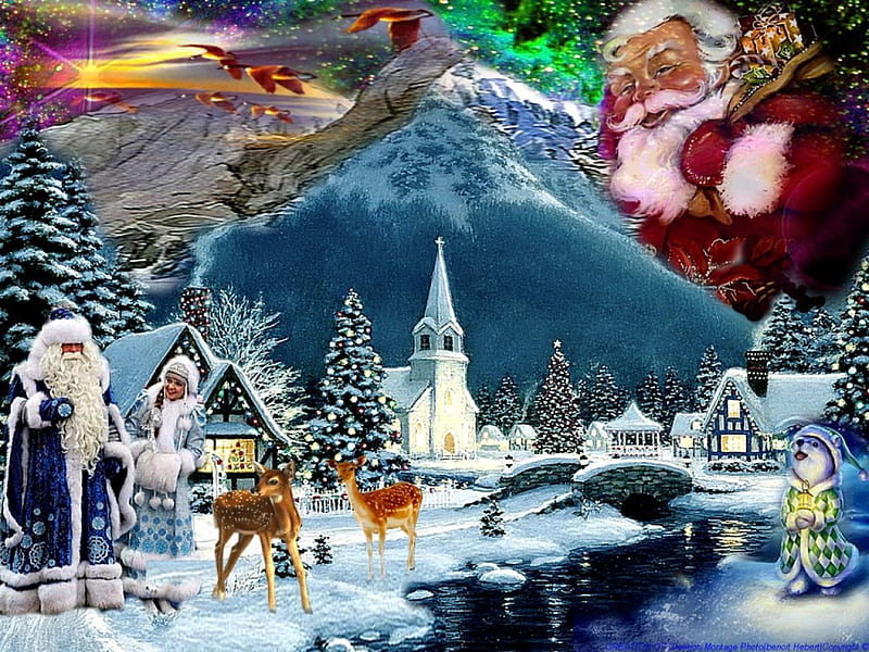 CHRISTMAS, nature, winter, 2012, HD wallpaper