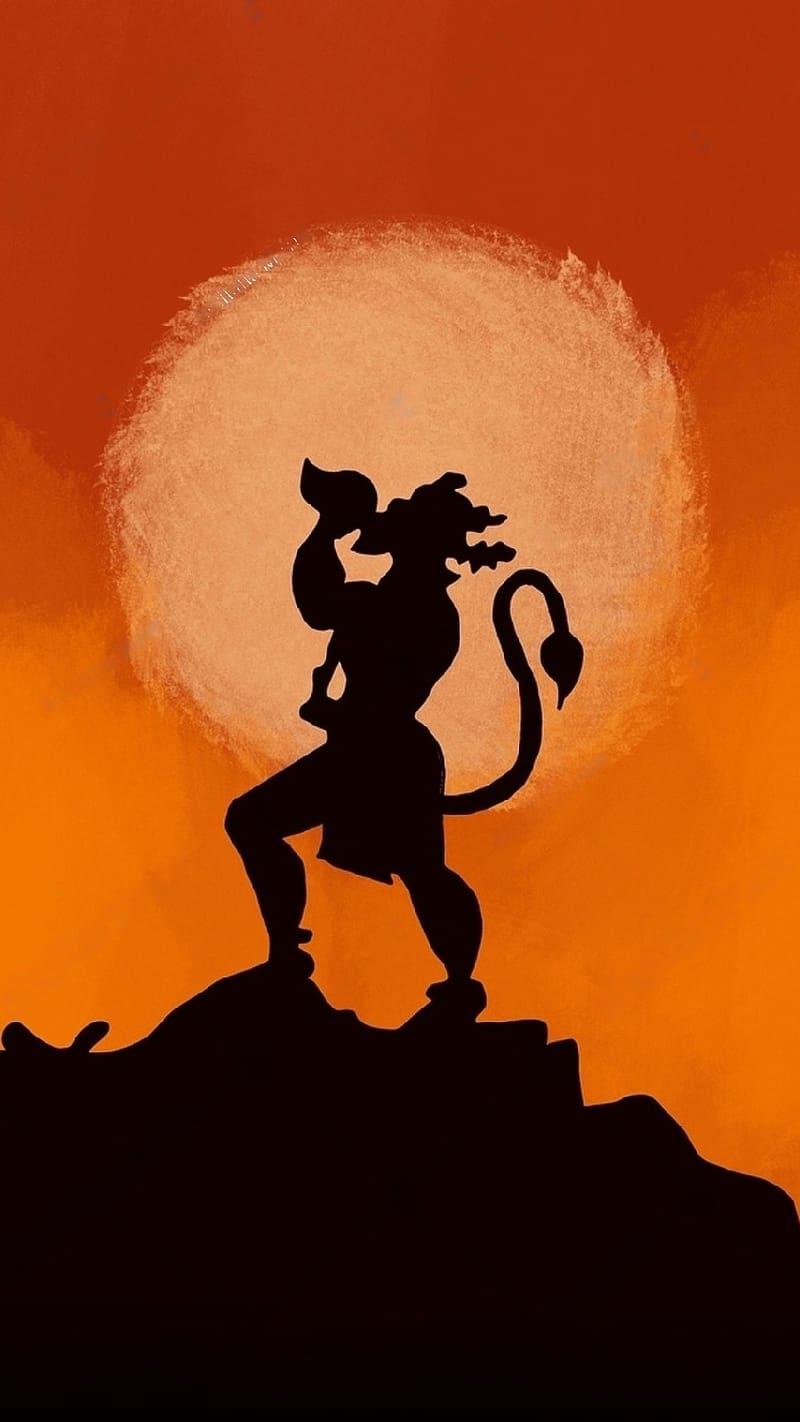 Hanuman Bhagwan, Painting Art, lord, god, bajrangbali, HD phone wallpaper