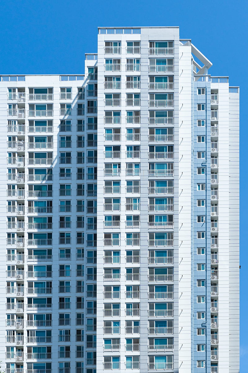 building, facade, minimalism, apartments, HD phone wallpaper