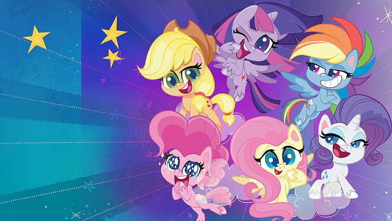 TV Show, My Little Pony: Pony Life, Twilight Sparkle , Applejack (My Little Pony) , Rainbow Dash , Pinkie Pie , Fluttershy (My Little Pony) , Rarity (My Little Pony), HD wallpaper