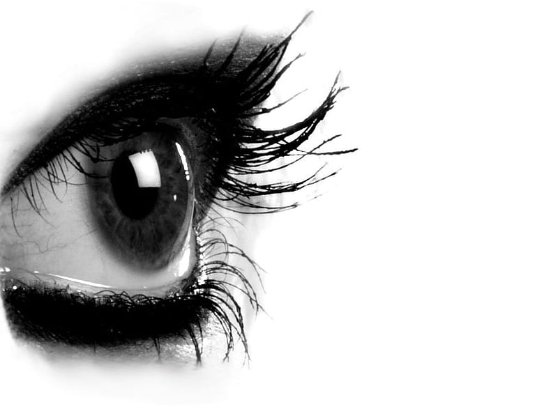 Beautiful Eye, graph, eye, black, bonito, white, HD wallpaper | Peakpx