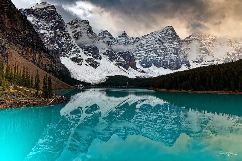 Moraine Canada Lake, lake, canada, nature, HD wallpaper