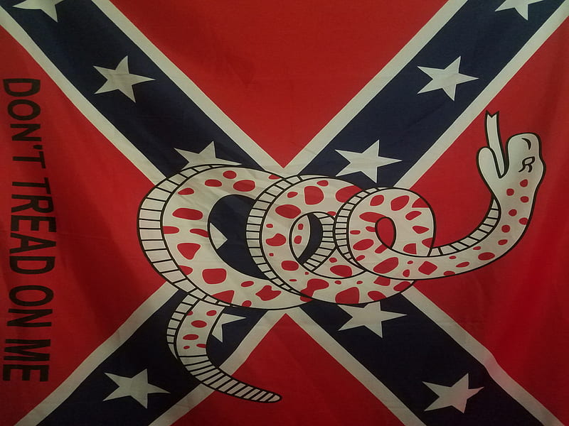 Dont tread on me, flag, rebel, southern, flags, HD wallpaper