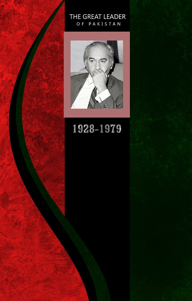 Zulfiqar Ali Bhutto, pakistan, ppp, szab, HD phone wallpaper
