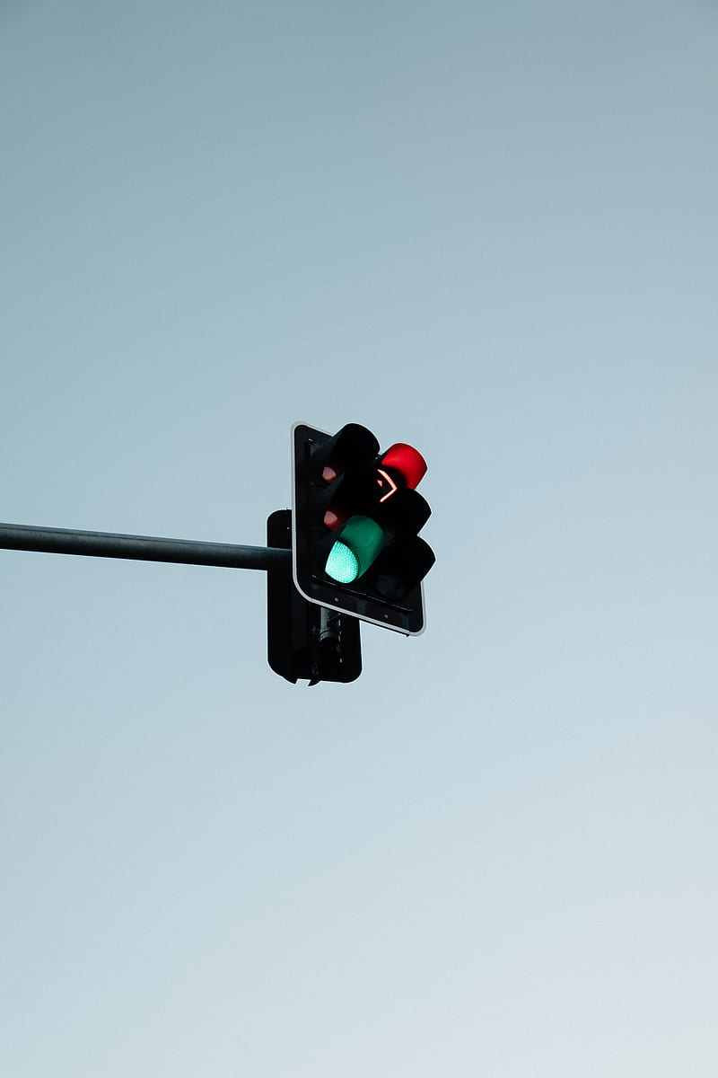 traffic light, sign, sky, HD phone wallpaper