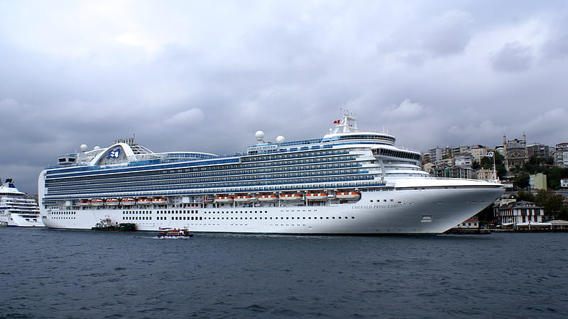 White Emerald Princess Cruise Ship Cruise Ship, HD wallpaper