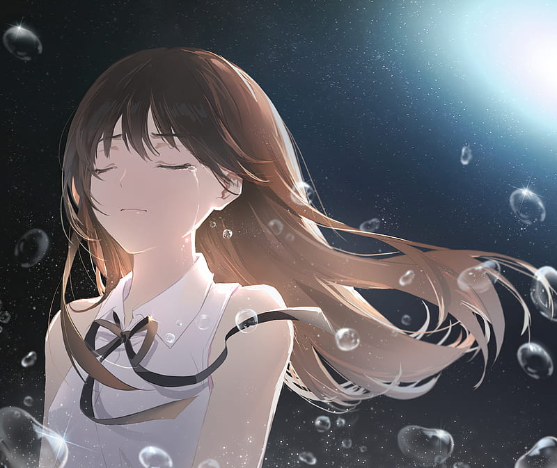 Anime, Original, Crying, Girl, HD wallpaper