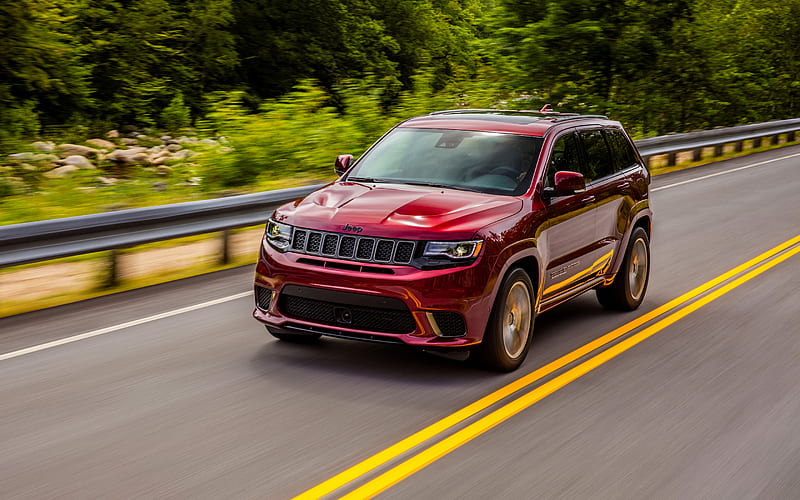 Jeep Grand Cherokee Trackhawk, 2018 cars, SUVs, road, Jeep, HD wallpaper