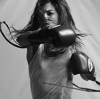 Wallpaper ID: 681691 / boxing gloves, women, front view, boxing - sport,  indoors, young adult, standing, tank top, sport, looking at camera,  illuminated, healthy lifestyle, 1080P free download