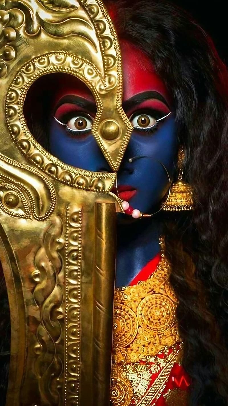 Kali Mata Ka, Maa Kali Sword, goddess, HD phone wallpaper