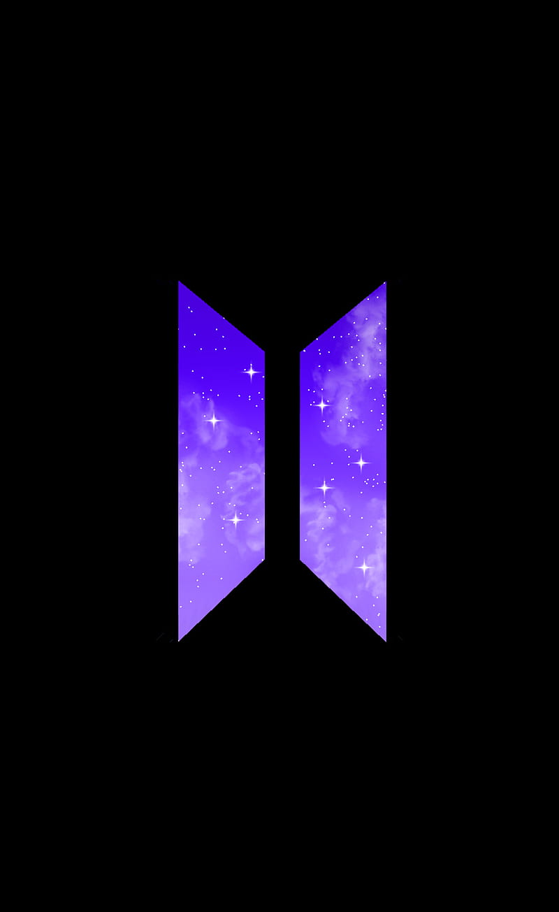 BTS logo, army, purple, HD phone wallpaper.