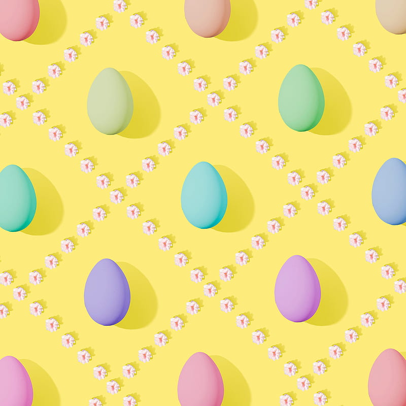 easter eggs, eggs, easter, colorful, HD phone wallpaper