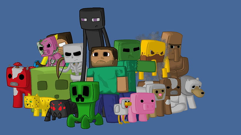 Minecraft Characters Clipart Minecraft, HD wallpaper