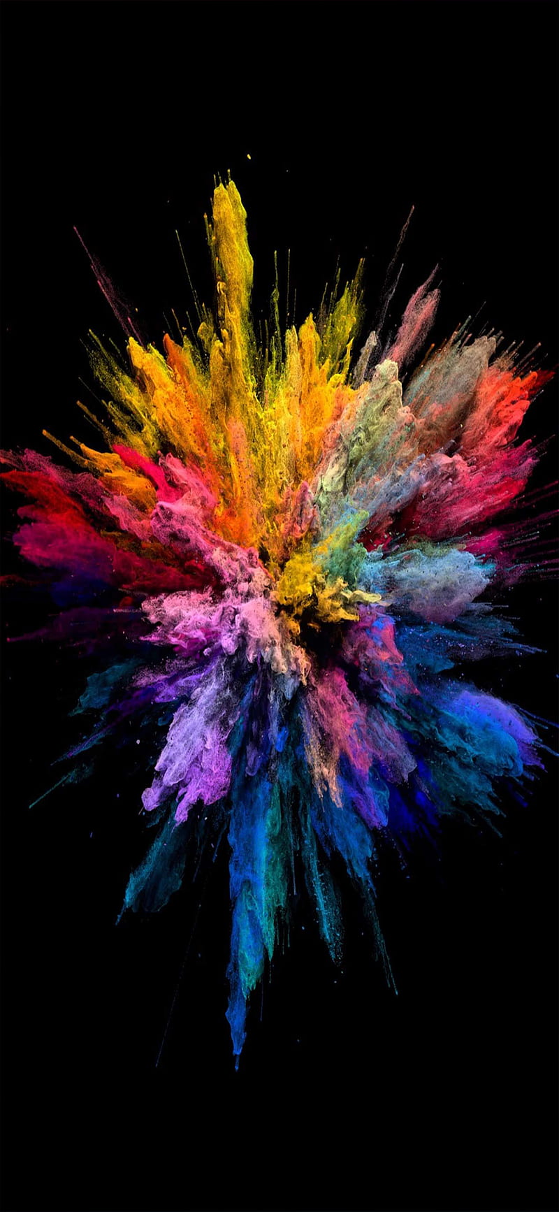 Colorful explosion, wow, HD phone wallpaper