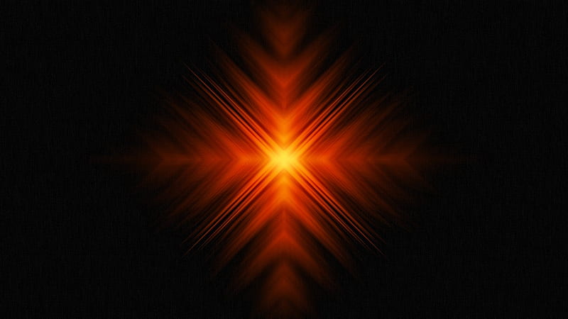 Orange Glowing Zoom Lens Distortion Abstract Abstract, HD wallpaper