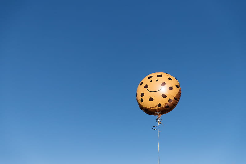 air balloon, smiley, smile, sky, HD wallpaper