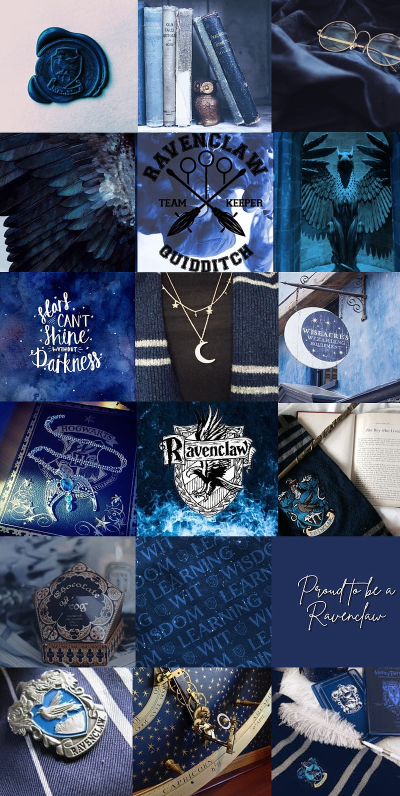 Ravenclaw aesthetic, blue, harry potter, hogwarts, HD phone wallpaper