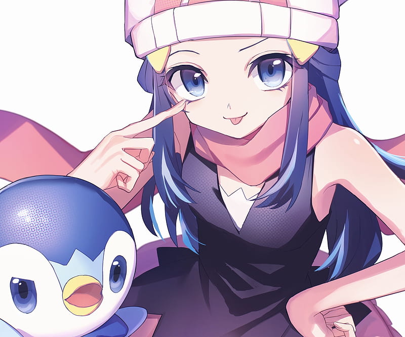 Pokémon, Pokémon: Diamond and Pearl, Dawn (Pokémon) , Piplup (Pokémon), HD wallpaper