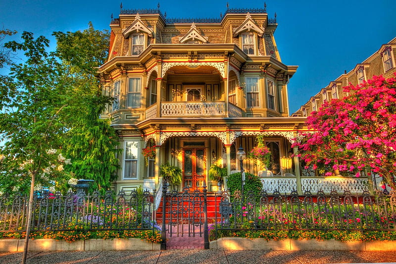 Victorian House, home, house, victorian, HD wallpaper