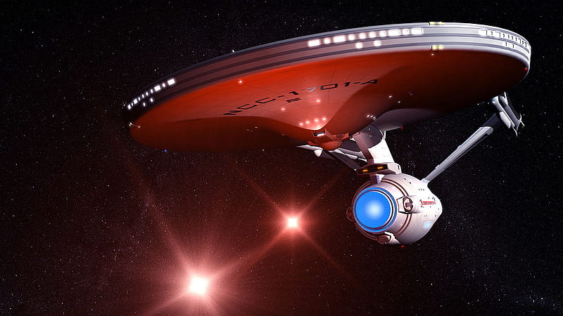 Enterprise Star Trek With Black Sky And Stars Background Star Trek, HD wallpaper