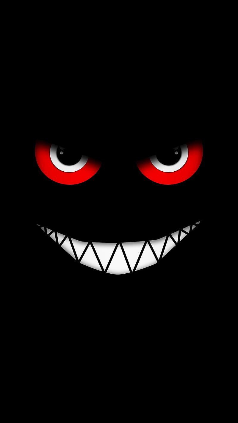 Emoji malvado, enojado, anime, negras, emociones, necrófago, ojos rojos,  sonreír, Fondo de pantalla de teléfono HD | Peakpx