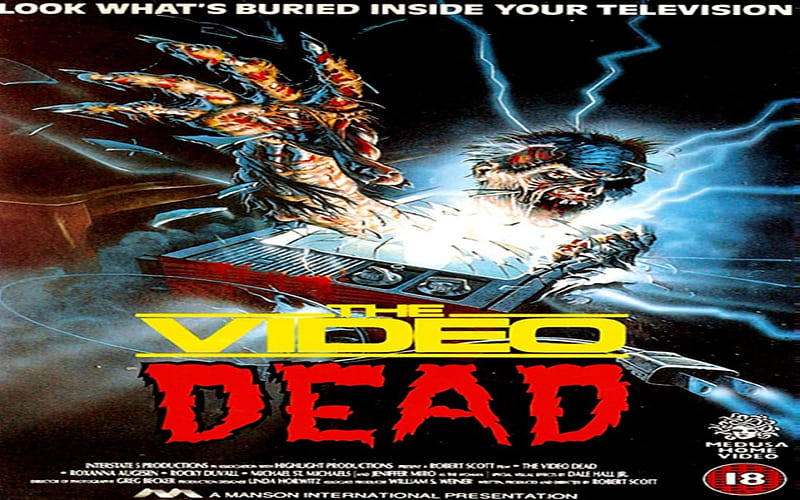 The Video Dead (1987), vhs, posters, 1980s, films, movies, video, horror, classic, HD wallpaper