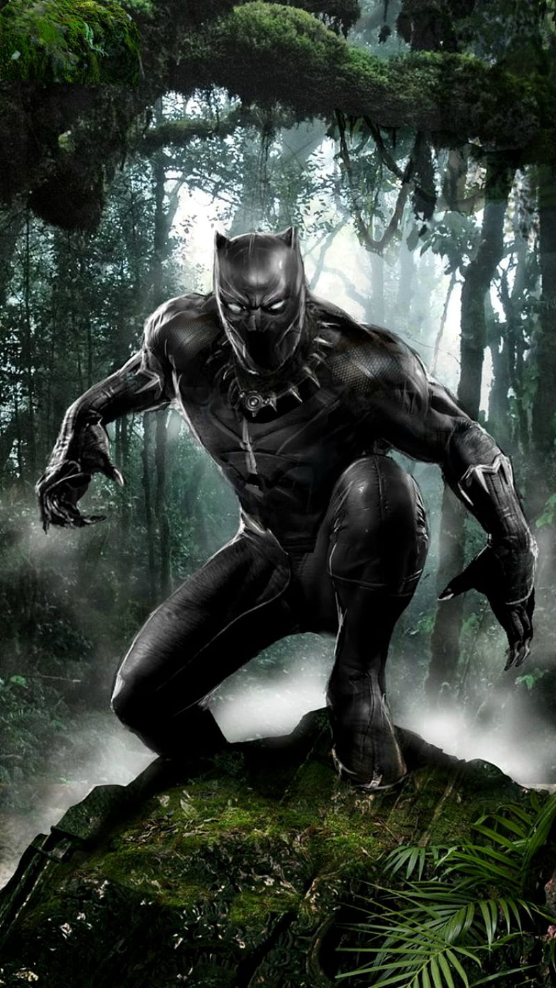 Black Panther, art, civil war, fantasy, jungle, marvel, nature, HD phone  wallpaper | Peakpx