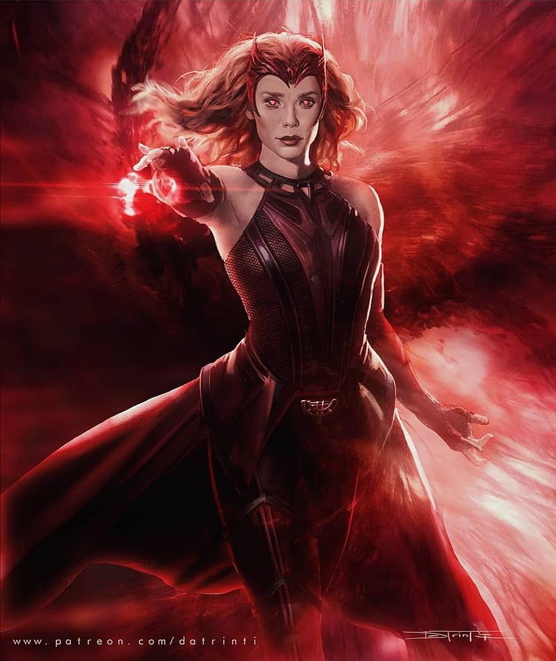 Scarlet Witch , comics, marvel, mcu, scarlet witch, the hex, wanda maximoff, wandavision, westview, HD phone wallpaper