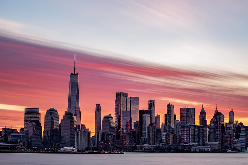 Sunrise Over Lower Manhattan, HD wallpaper