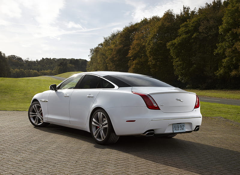 2012 Jaguar XJ Sport and Speed Packs (with Privacy Glass) - Rear, car, HD wallpaper
