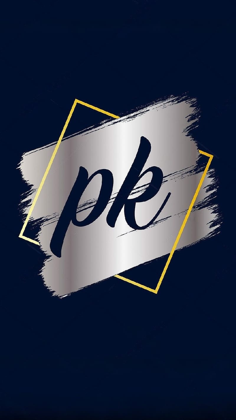 P K Naam Se, Grey Paint Background, alphabet, HD phone wallpaper