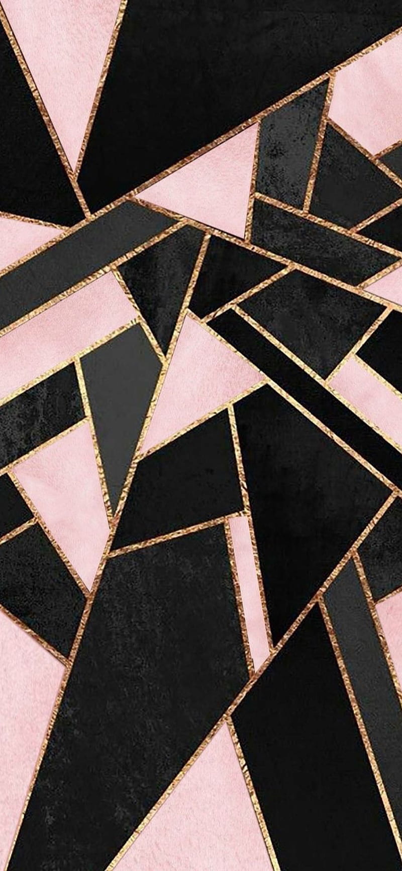 Pink and Gold, abstract, black, glitter, gold, pattern, pink, sparkles, HD phone wallpaper