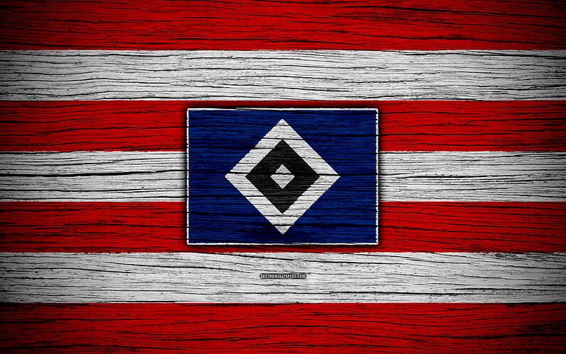 Hamburger Bundesliga, logo, HSV, Germany, wooden texture, FC Hamburger, soccer, Hamburger SV, football, Hamburger FC, HD wallpaper
