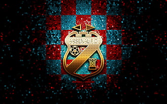 Arsenal Sarandí logo, Sarandi, Argentina, leather texture, football,  Argentinian football club, HD wallpaper