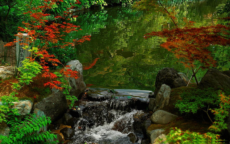kyoto garden-Japan Landscape, HD wallpaper