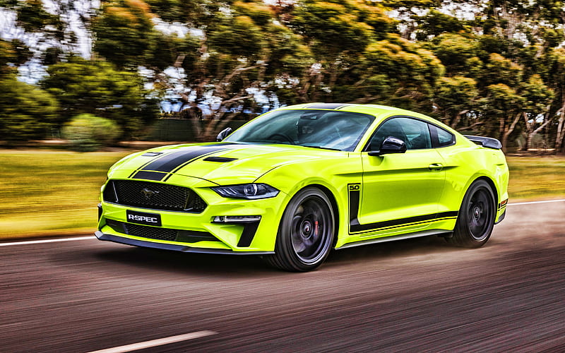 Ford Mustang GT Fastback R-SPEC, road, 2019 cars, supercars, R, 2019 Ford Mustang, american cars, Ford, HD wallpaper