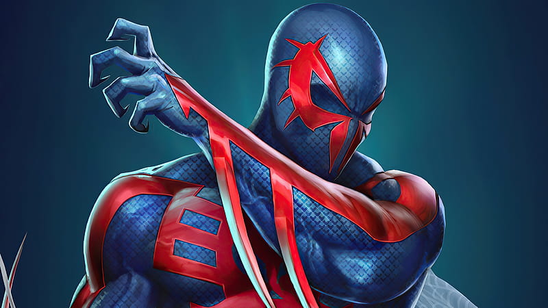 Spider Man 2099 Art, spiderman, superheroes, artwork, HD wallpaper