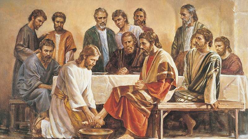 Jesus Is Washing Juda Feet Jesus, HD wallpaper