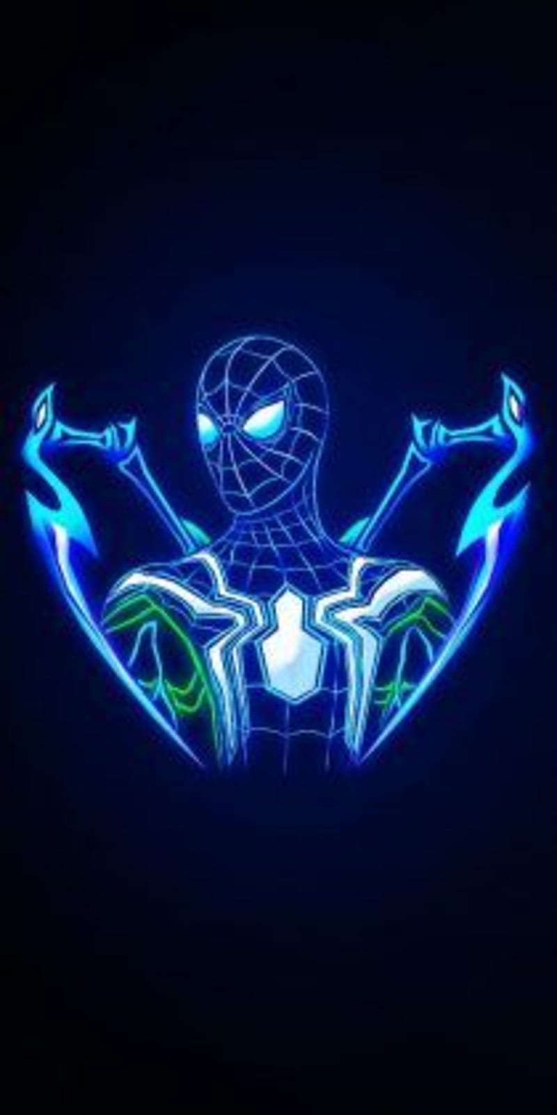 Spider man neon, iro, spider man, HD phone wallpaper