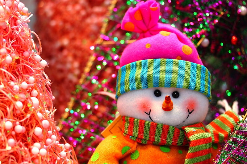 Pequeño muñeco de nieve, vestido, jersey, gorra, gracioso, alfombra, Fondo  de pantalla HD | Peakpx
