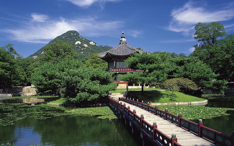 Temple, , South Korea, Korea, Shrine, Jeju Island, HD wallpaper